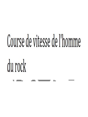 cover image of Course de vitesse de l'homme du rock